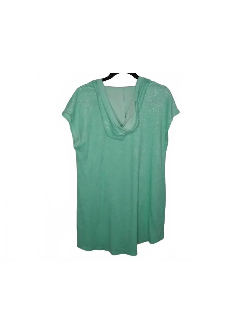 Justice Girls' Seafoam Green Hooded Tunic Swimsuit Coverup Size 16/18